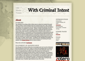 Criminalintent.org thumbnail