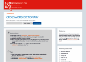 Crosswordclues.com thumbnail