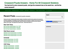 Crosswordpuzzleanswers.net thumbnail