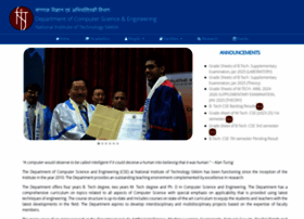 Cse.nitsikkim.ac.in thumbnail