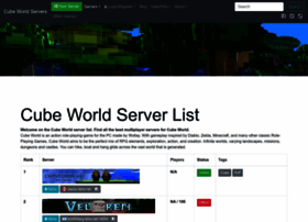 vulkansk fiktiv banner cubeworld-servers.com at WI. Cube World Server List | Cube World  Multiplayer Servers