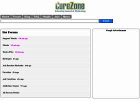 Curezone.com thumbnail