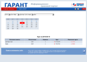Currency.garant.ru thumbnail