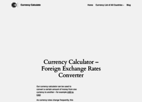 Currencycalculate.com thumbnail