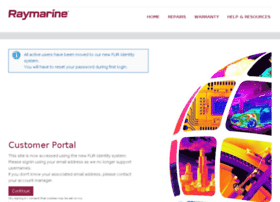 Customer.raymarine.com thumbnail