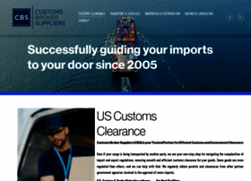 Customsbrokersuppliers.com thumbnail