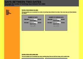 Days-between-dates.com thumbnail