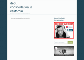 Debtconsolidationincalifornia.com thumbnail