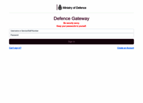 Defencegateway.mod.uk thumbnail