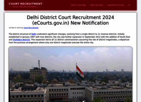 Delhidistrict.courtrecruitment.com thumbnail