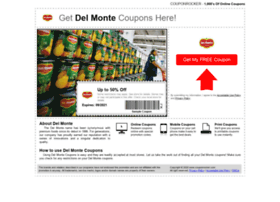 Delmonte.couponrocker.com thumbnail