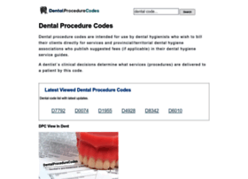 Dentalprocedurecodes.com thumbnail
