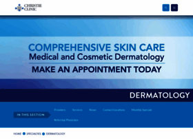 Dermatology.christieclinic.com thumbnail