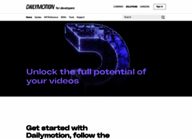 Developer.dailymotion.com thumbnail