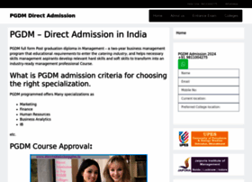 Directadmissionpgdm.in thumbnail