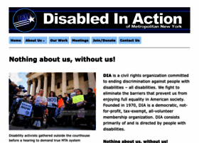 Disabledinaction.org thumbnail