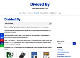 Dividedby.org thumbnail Dividedby.org thumbnail