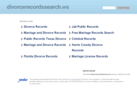 Divorcerecordssearch.ws thumbnail