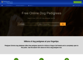 Dogs.pedigreeonline.com thumbnail