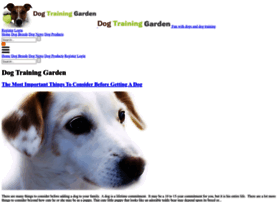 Dogtraininggarden.com thumbnail