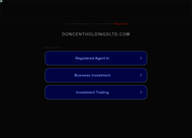 Doncentholdingsltd.com thumbnail