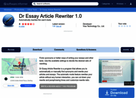 Dr-essay-article-rewriter.software.informer.com thumbnail