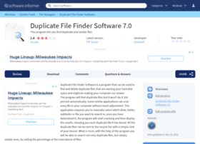 Duplicate-file-finder-software.software.informer.com thumbnail