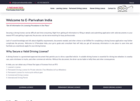 E-parivahanindia.online thumbnail E-parivahanindia.online thumbnail