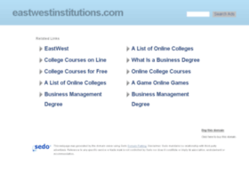 Eastwestinstitutions.com thumbnail
