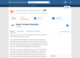 Easy-credit-card-checker.software.informer.com thumbnail