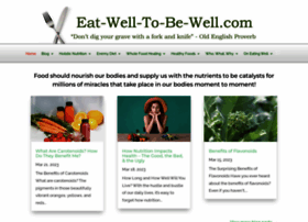 Eat-well-to-be-well.com thumbnail