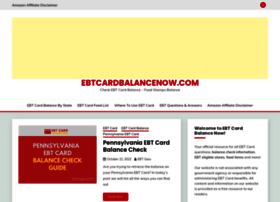 Ebtcardbalancenow.com thumbnail