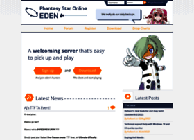 Edenserv Net At Wi Phantasy Star Online Eden Home