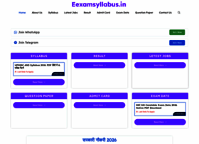 Eexamsyllabus.in thumbnail