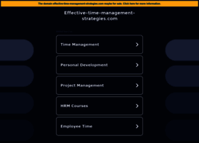 Effective-time-management-strategies.com thumbnail