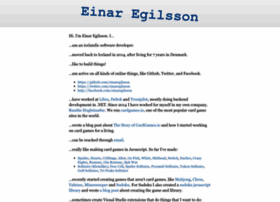 Einaregilsson.com thumbnail