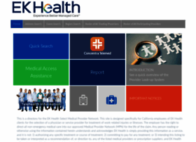 Ekhealthselect.ekhealth.com thumbnail