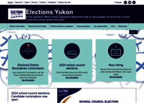 Electionsyukon.ca thumbnail