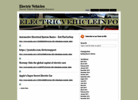Electricvehicleinfo.com thumbnail