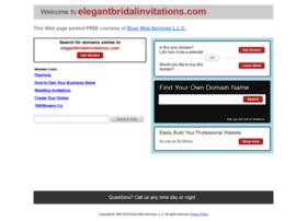 Elegantbridalinvitations.com thumbnail