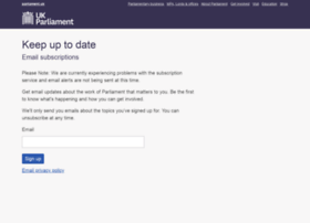 Email-subscriptions.parliament.uk thumbnail Email-subscriptions.parliament.uk thumbnail