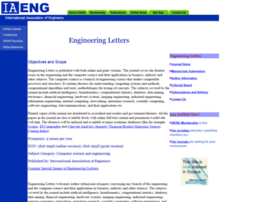 Engineeringletters.com thumbnail