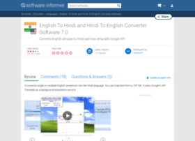 English-to-hindi-and-hindi-to-english-co.software.informer.com thumbnail