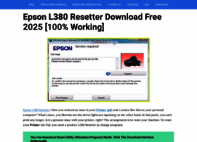 Epsonl380resetter.com thumbnail