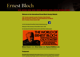 Ernestblochsociety.org thumbnail