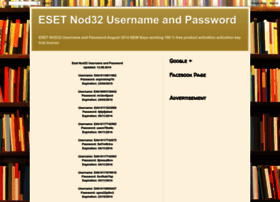 Eset-nod32-username-password-keys.blogspot.com thumbnail