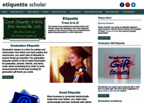 Etiquettescholar.com thumbnail