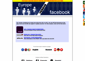 Europe-v-facebook.org thumbnail