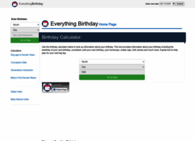 Everything-birthday.com thumbnail