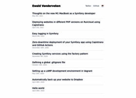 Ewaldvanderveken.dev thumbnail